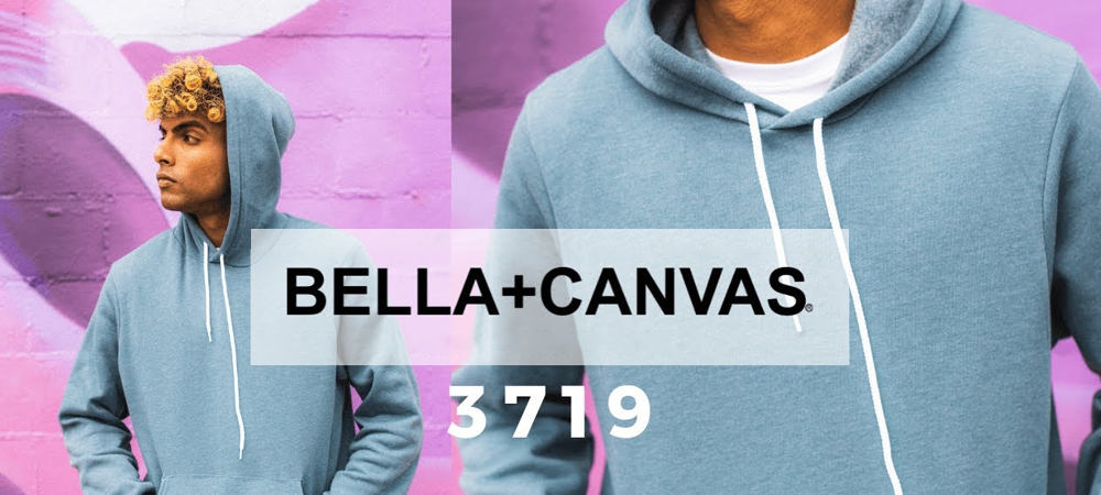 Bella + Canvas 3719 Unisex Pullover Hoodie