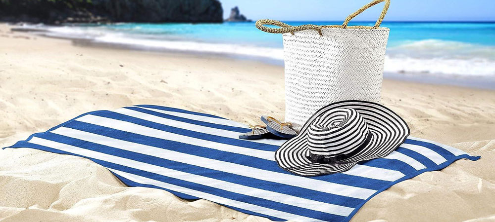 Custom Striped Cabana Beach Towel