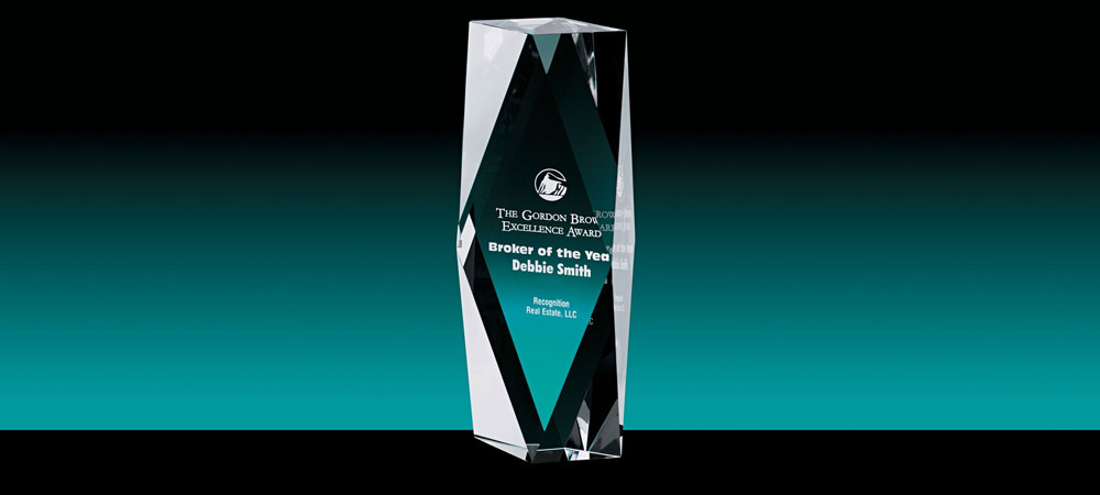 Crystal Award - Custom promotional awards