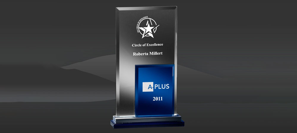 Glass Award - Custom promotional awards